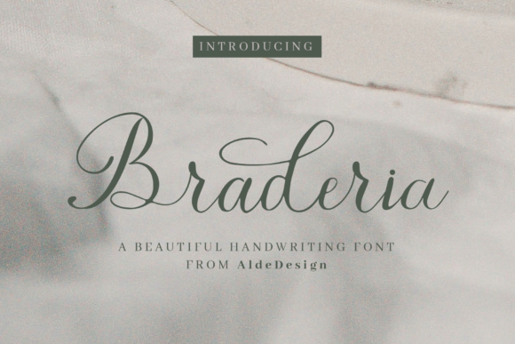 Braderia Script: The Elegant Typeface for Wedding Invitations & More