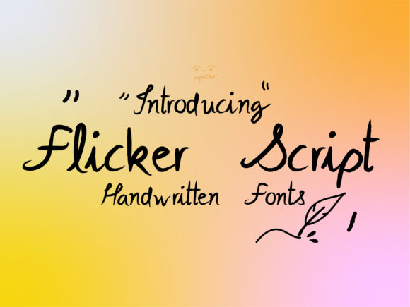 Flicker Script: The Delicate Script Font for Modern Designs