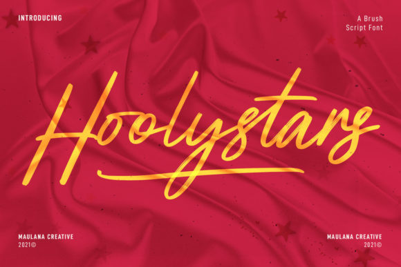 Hoolystars Script: A Brush Font with Built-in Personality