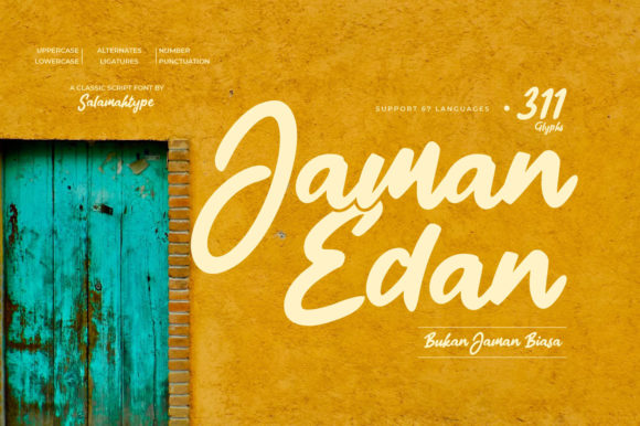 Jaman Edan Script: Infusing Vintage Charm into Modern Design