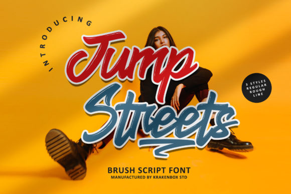 Jump Streets Script: A Bold Brush Font for Creative Brands
