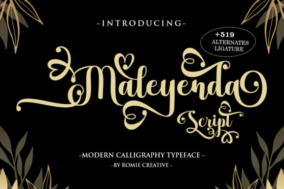 Maleyenda Script: Crafting an Elegant Brand Voice