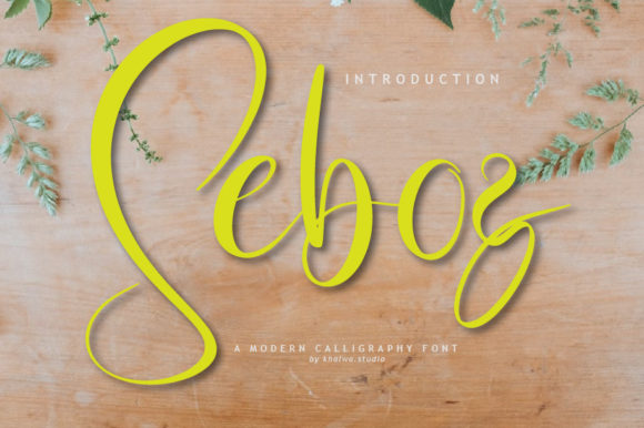Seboz Script: A Handwritten Font for Timeless Branding