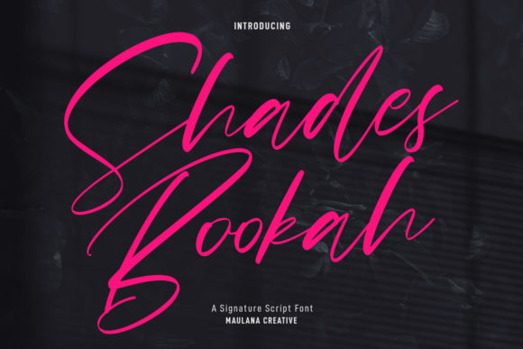 Shades Bookah Script: A Handwritten Font for Real-World Projects