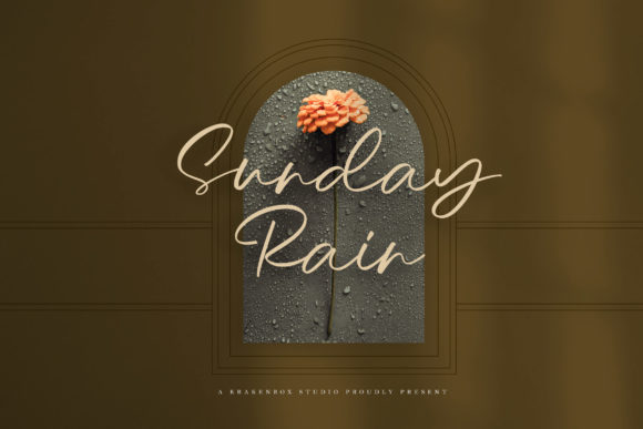 Sunday Rain - Script: A Flowing Script for Modern Design