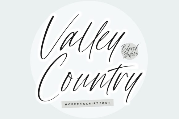 Valley Country Script: A Handwritten Font for Authentic Projects